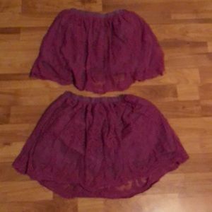 2 of the same skirt. Magenta Size 6/6x